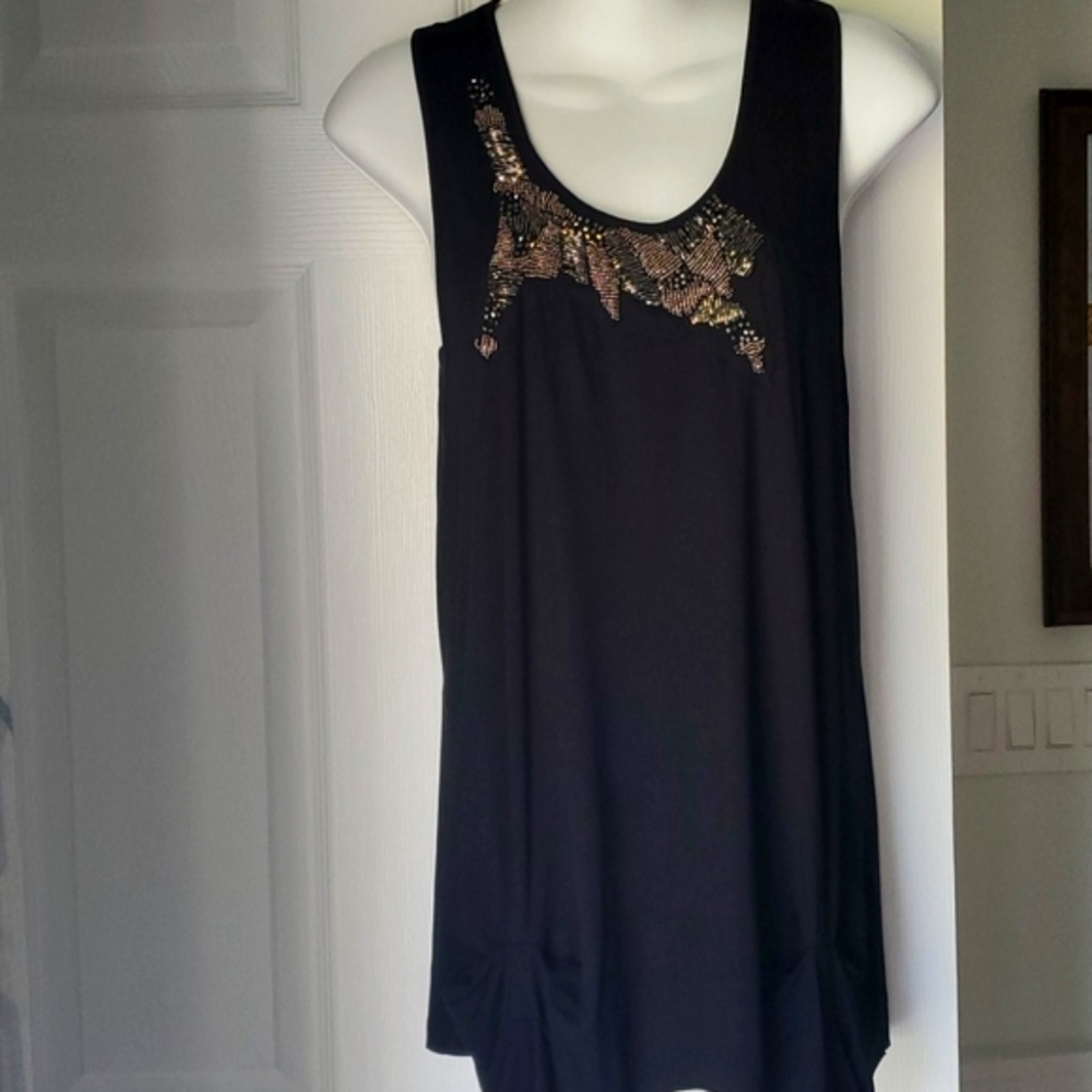 DESIGN HISTORY BEADED RACERBACK TOP - Picture 3 of 5
